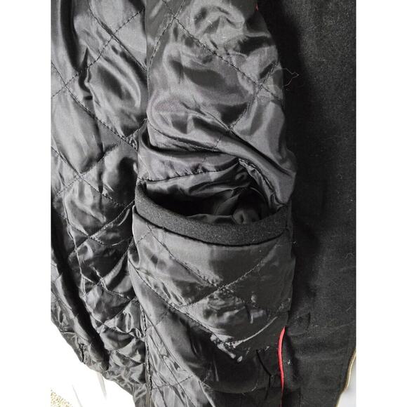 Alpine Swiss Duffy Womens Hooded Parka Fur Trim Wool Coat Toggle Button Jacket S - Picture 6 of 12